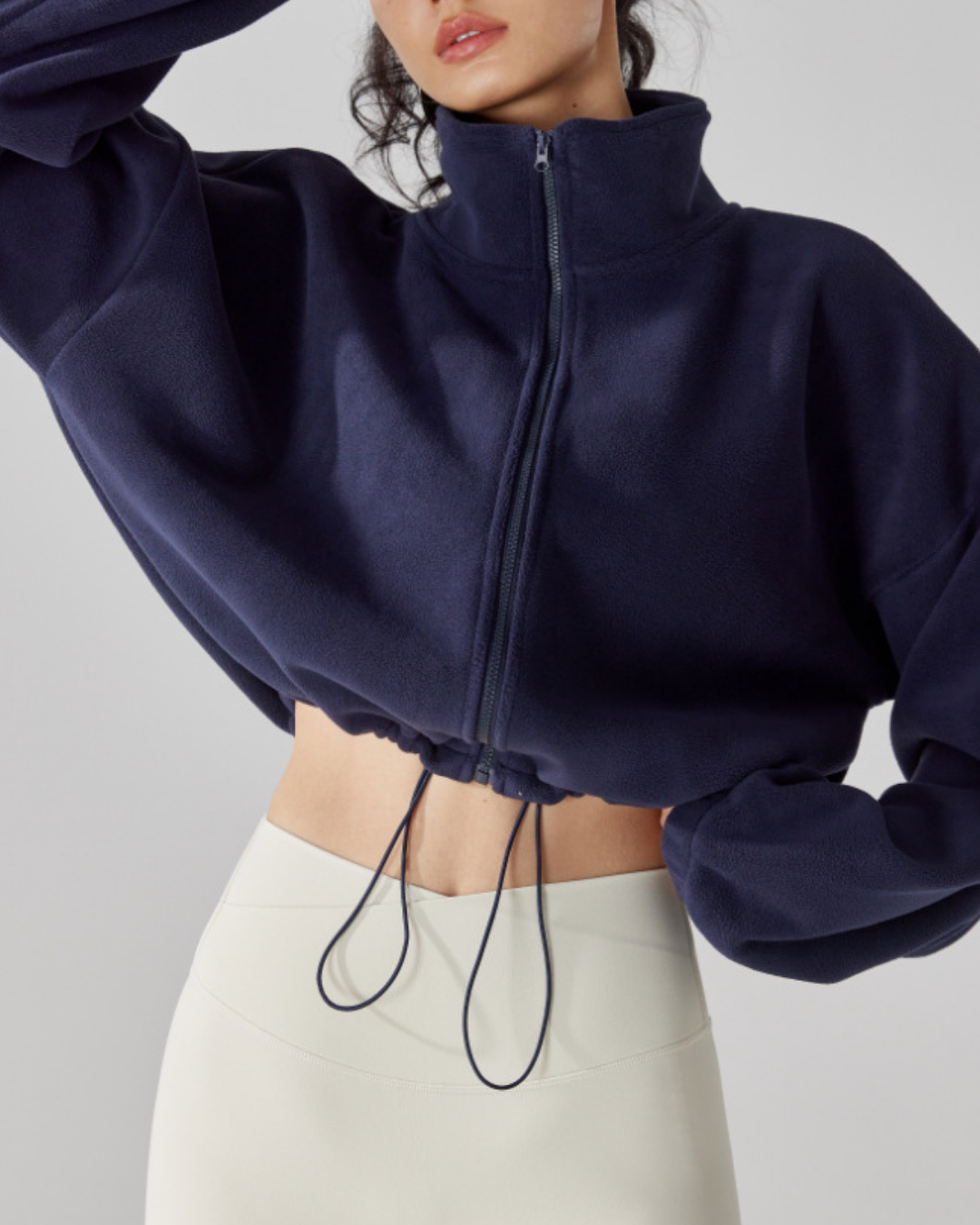 スタンドカラードロストウォームジップジャケット 3919