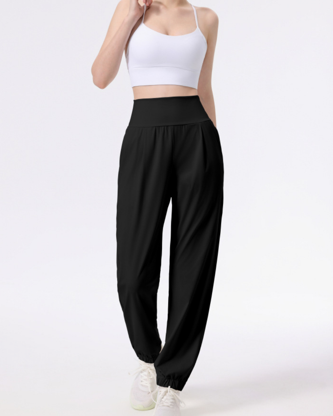 ニュアンスカラーギャザーアンクルヨガパンツ 3944