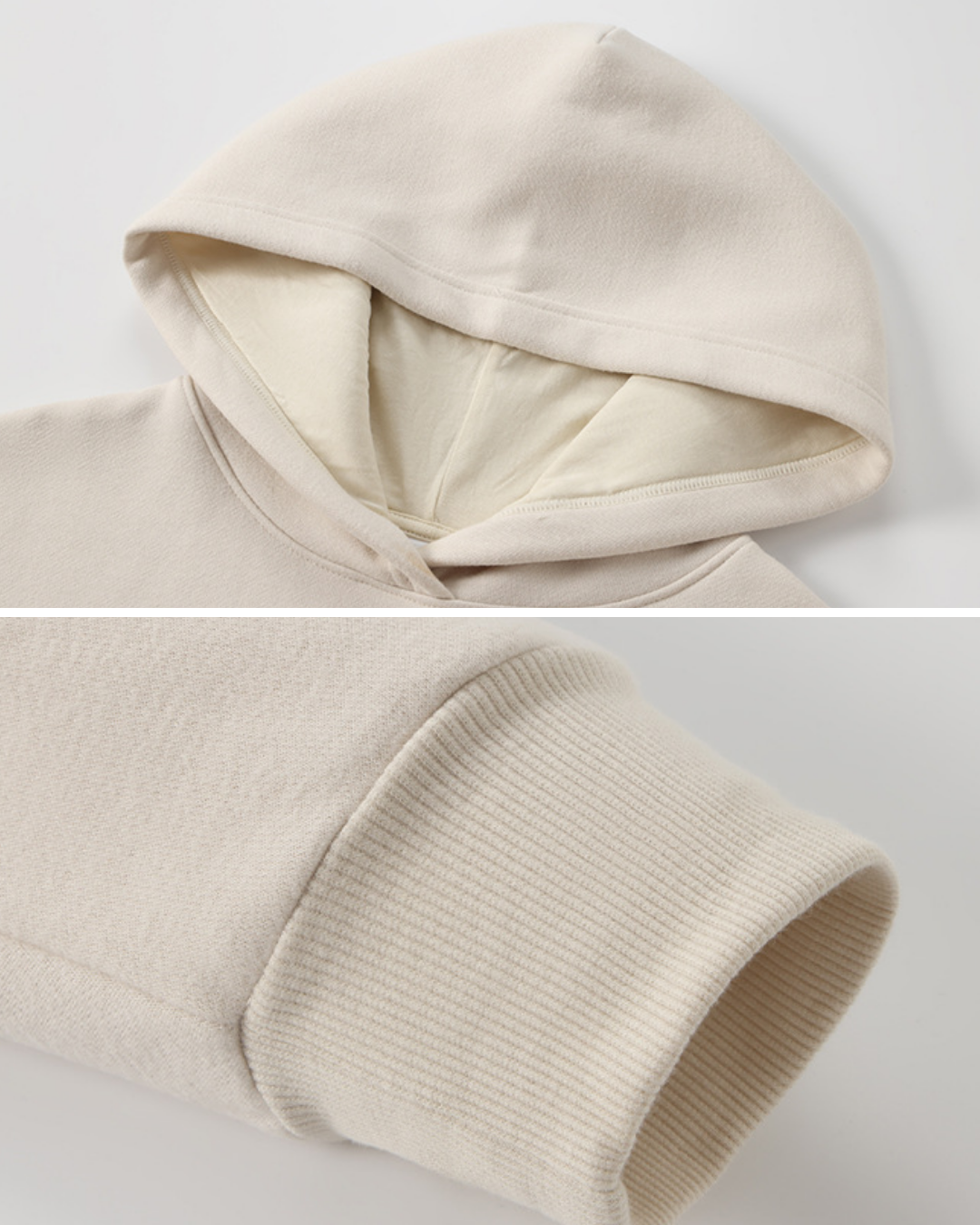 裏起毛ルーズフィットクロップドスウェットパーカー 3933