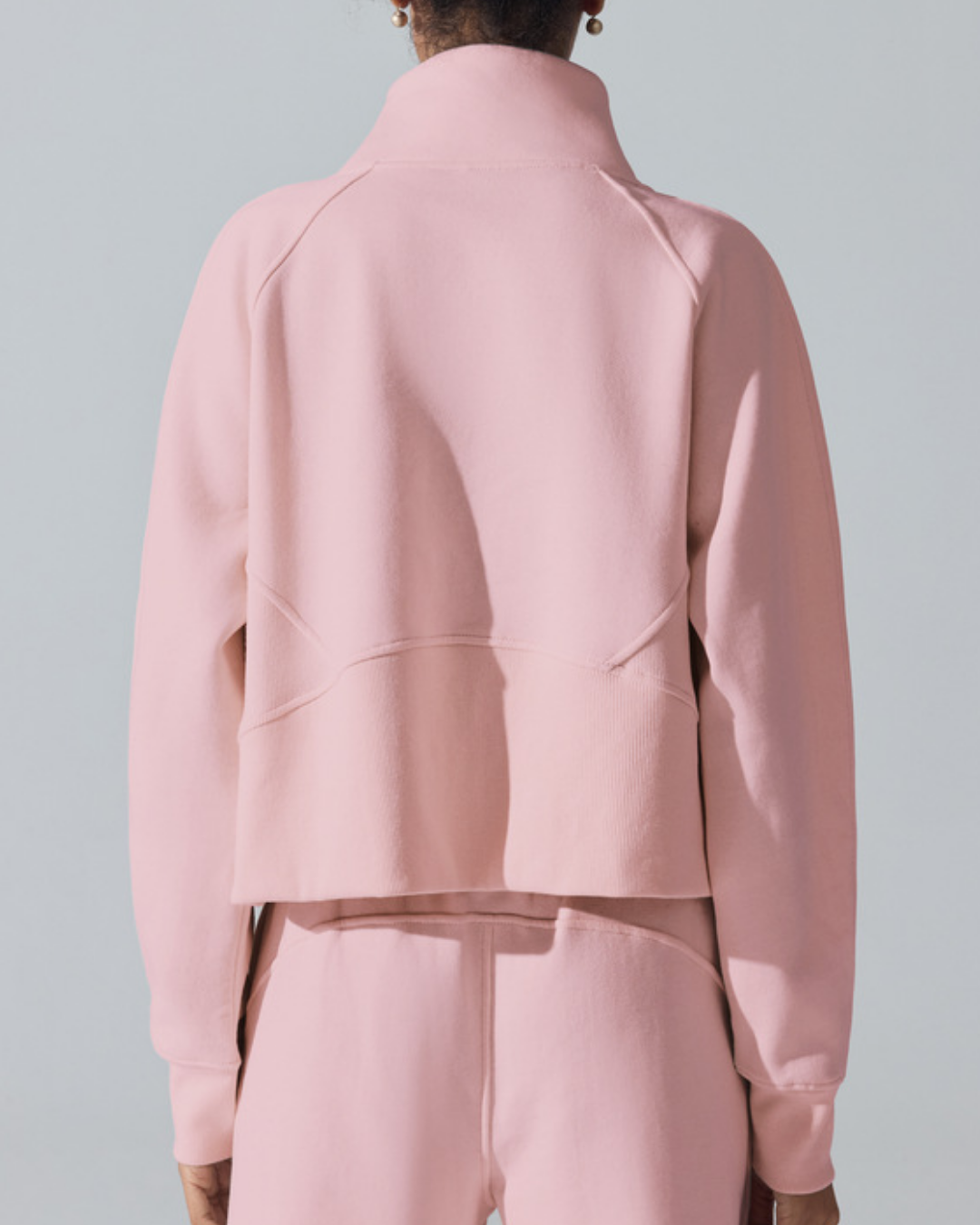 スタンドカラーハーフジッププルオーバー 3953