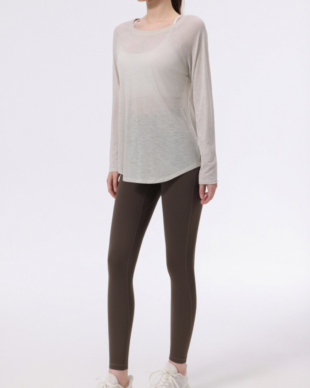 バックシャンエアリーシアーカットソー 3954