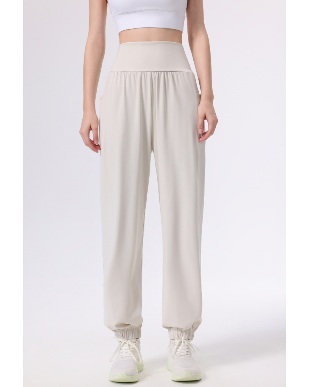 ニュアンスカラードレープジョガーパンツ 3946