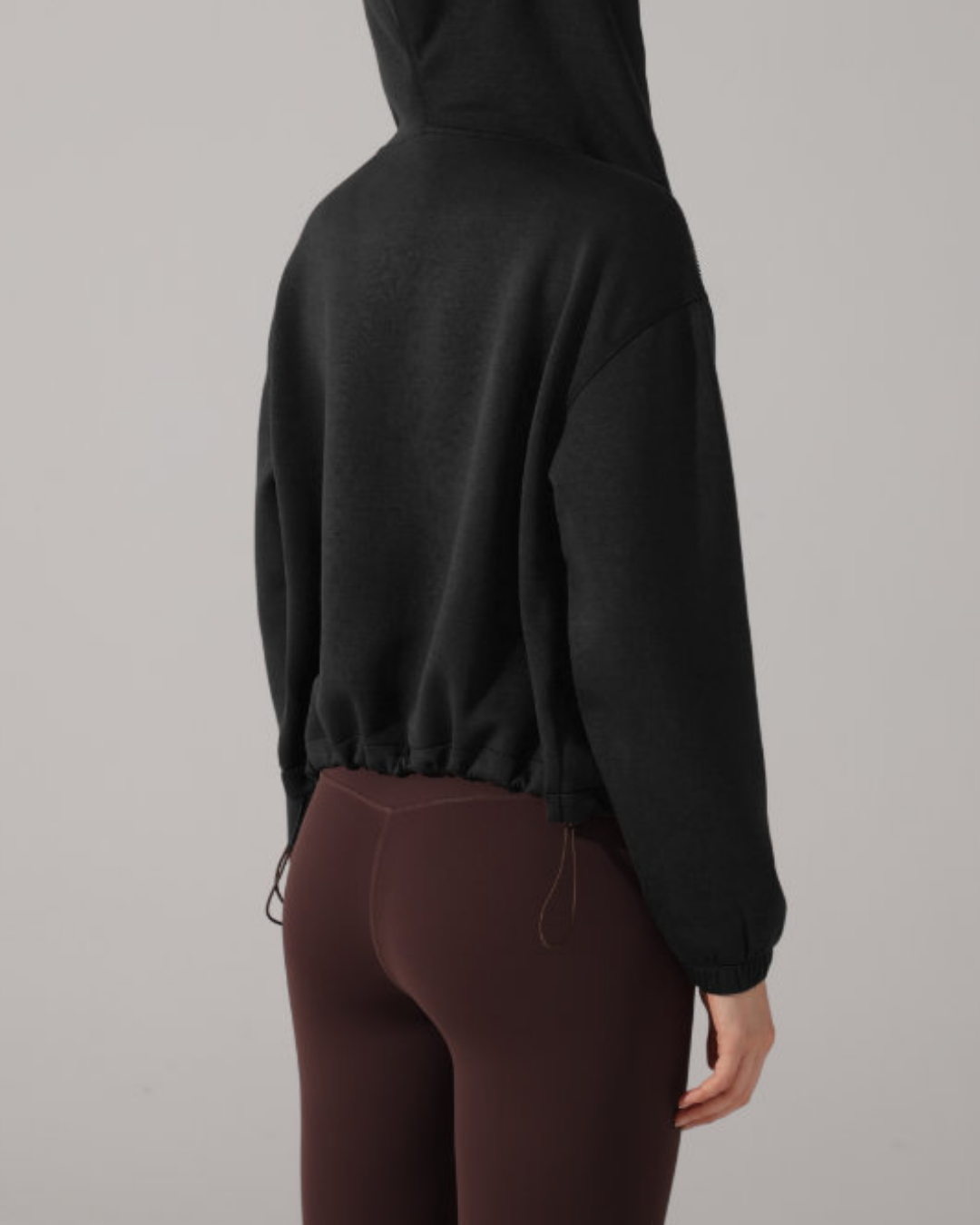 ウエストドロストストレッチジップフーディー 3918