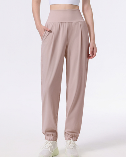 ニュアンスカラーギャザーアンクルヨガパンツ 3944