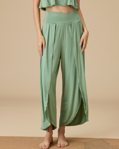 ラウンドヘムタックフレアパンツ 3913