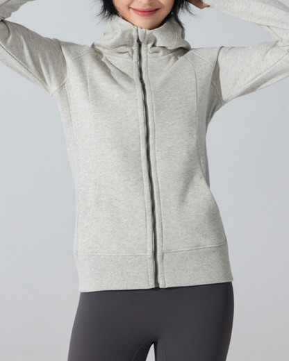 ハイネックサムホールフルジップフーディー 3947