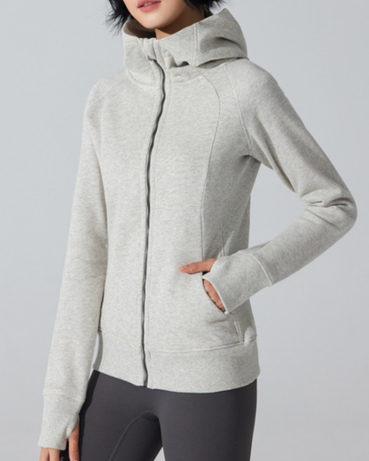 ハイネックサムホールフルジップフーディー 3947