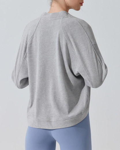 ノーカラーラウンドカットカーディガン 3917