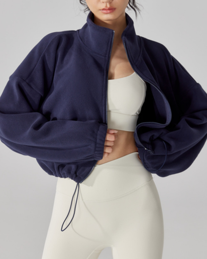 スタンドカラードロストウォームジップジャケット 3919