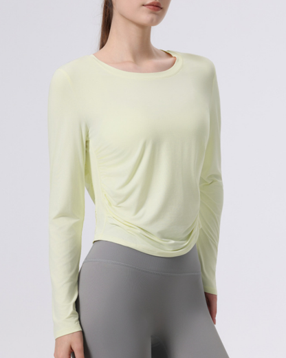 リアンニュアンスサイドシャーリングトップ 3963
