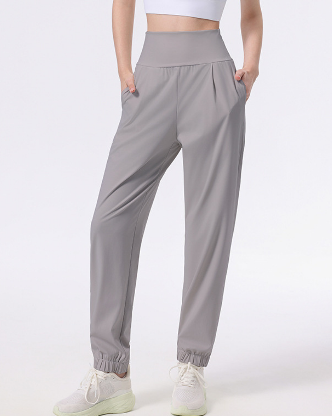 ニュアンスカラーギャザーアンクルヨガパンツ 3944