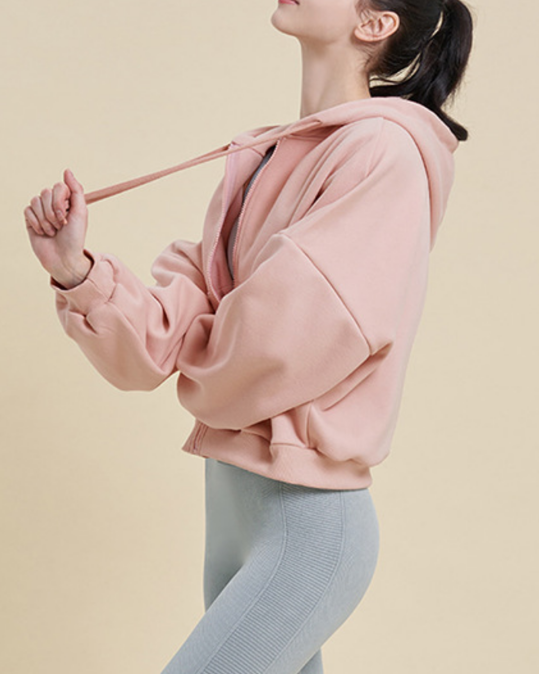 オーバーサイズウォームアップジップフーディー 3926