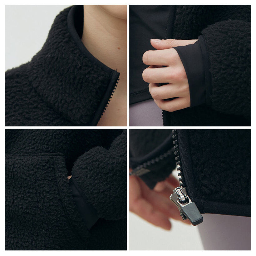 スタンドカラーボアフリースジャケット 3078 – ヨガウェア専門店