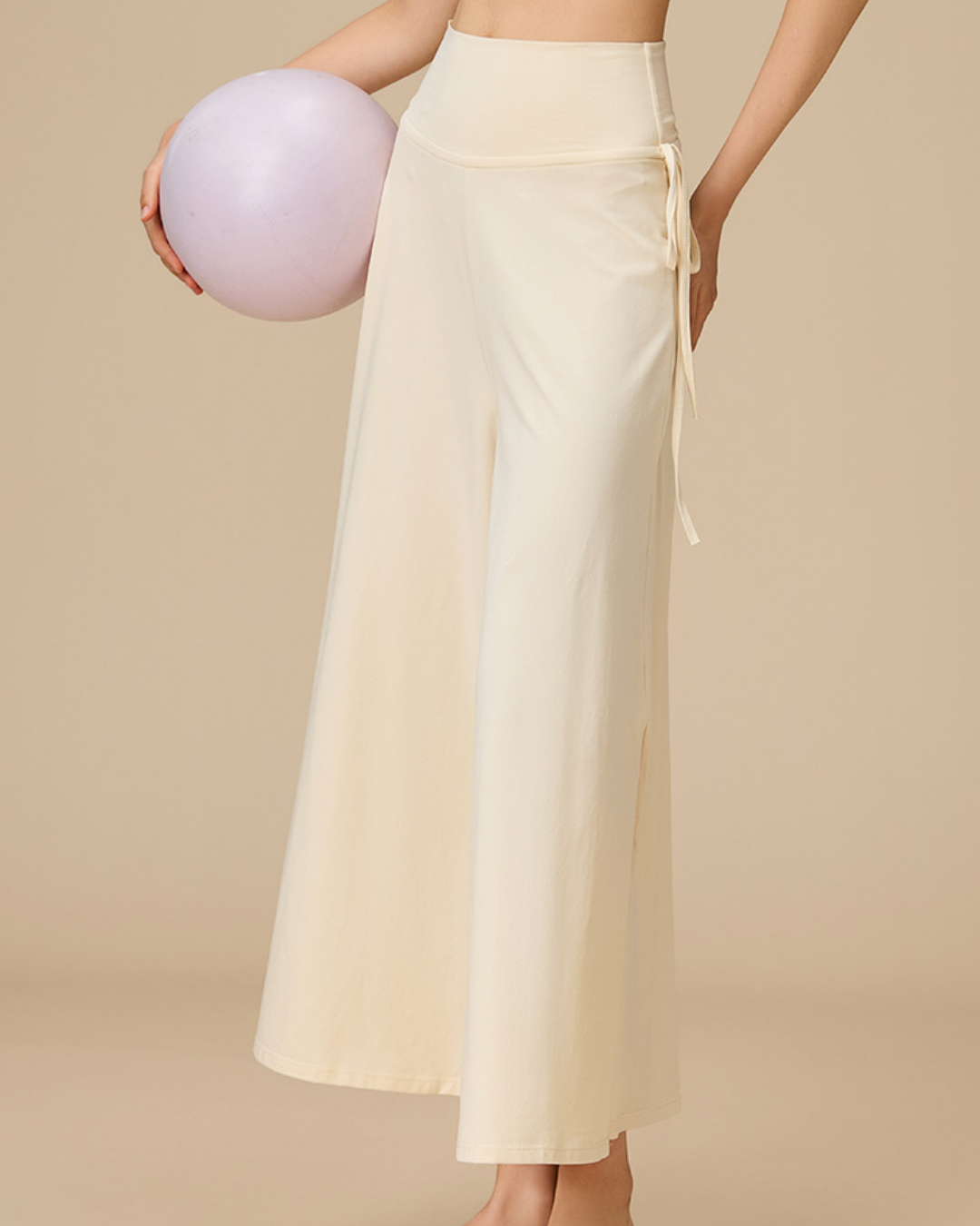 サイドスリットワイドフレアパンツ 3914