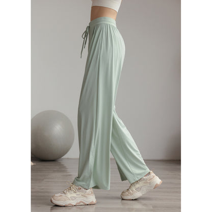 UV cut slit drape wide pants 3083