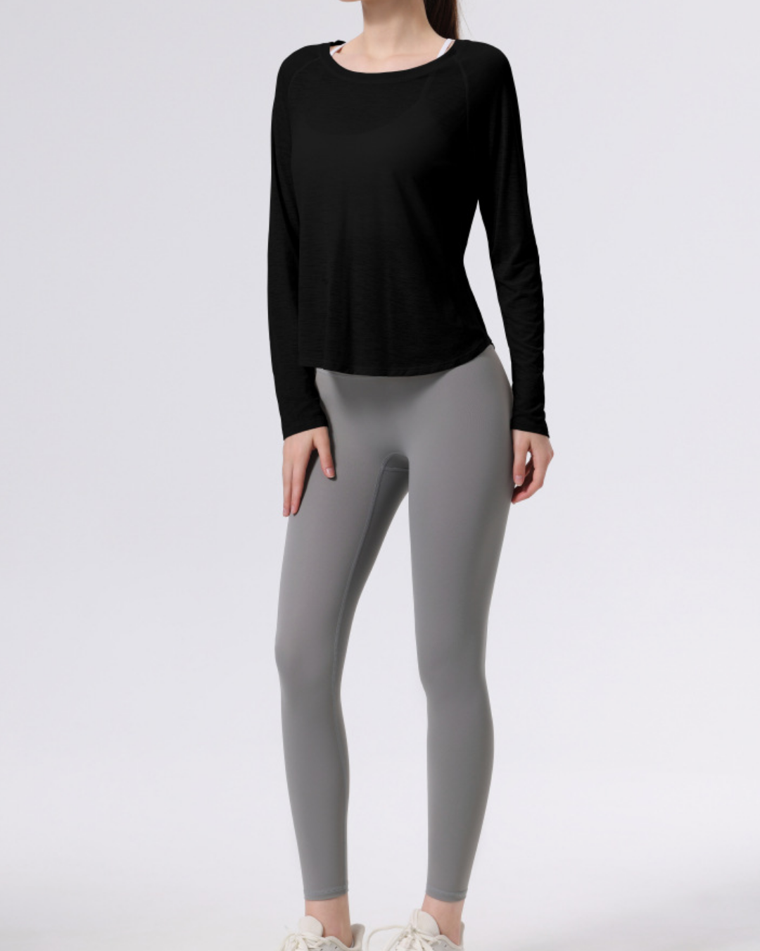 エコルスクルーネックシアーカットソー 3955