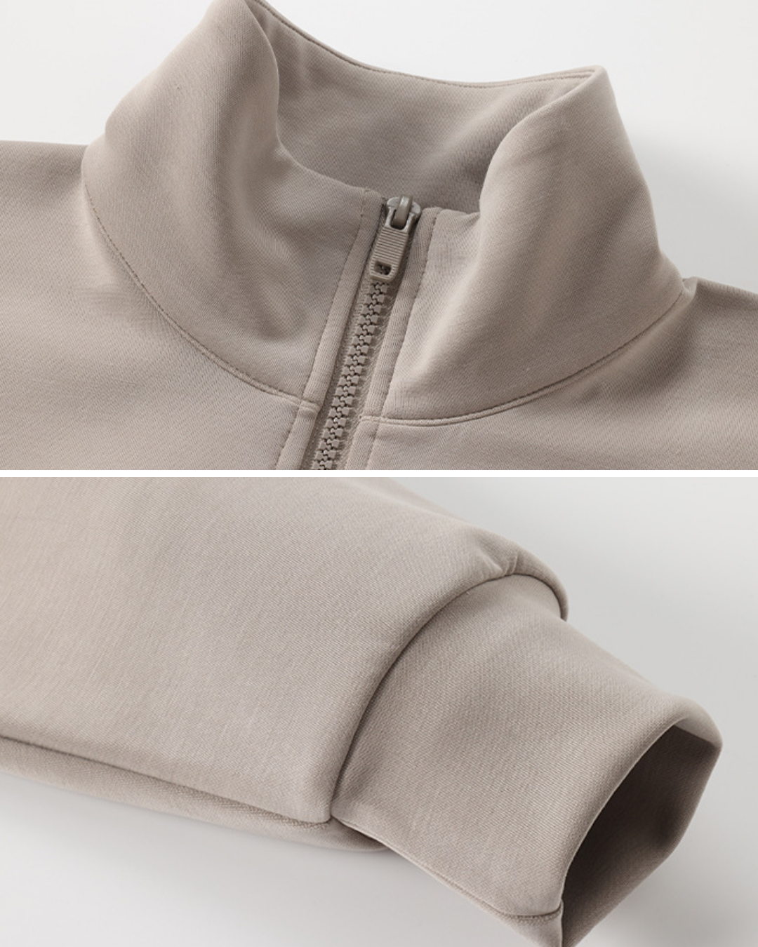 スタンドカラードロップショルダージップアップジャケット 3930