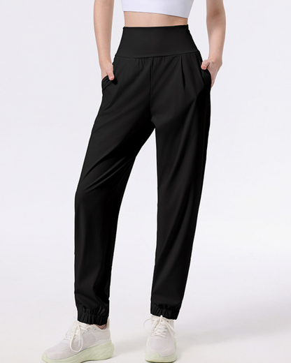 ニュアンスカラーギャザーアンクルヨガパンツ 3944