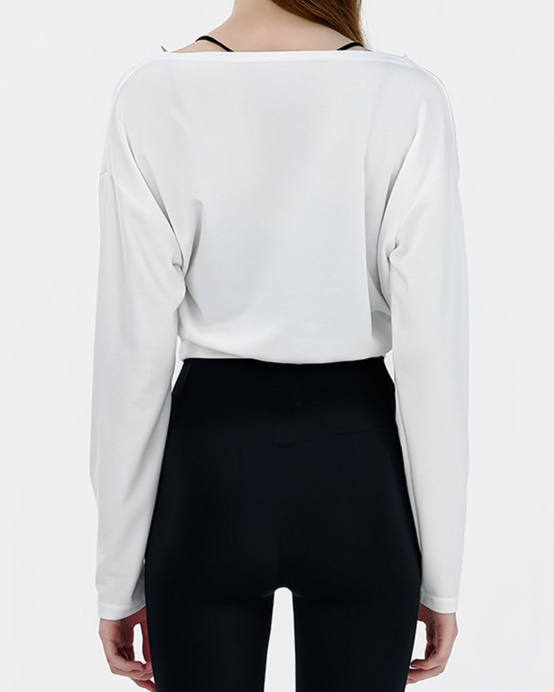 スフルカシュクールVネックロングトップ 3856