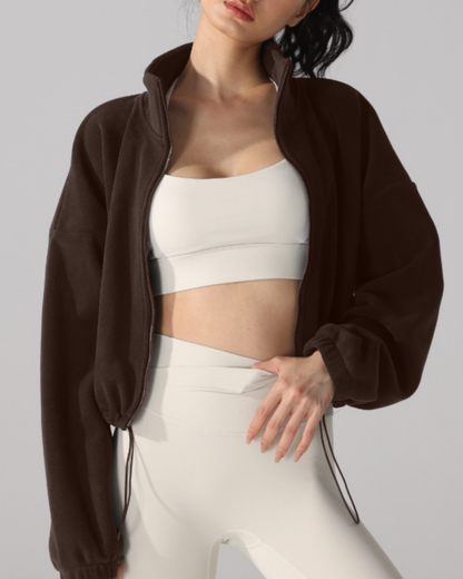 スタンドカラードロストウォームジップジャケット 3919