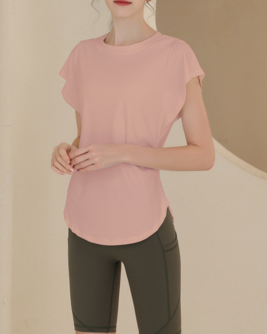 Waist squeeze French sleeve T 2517