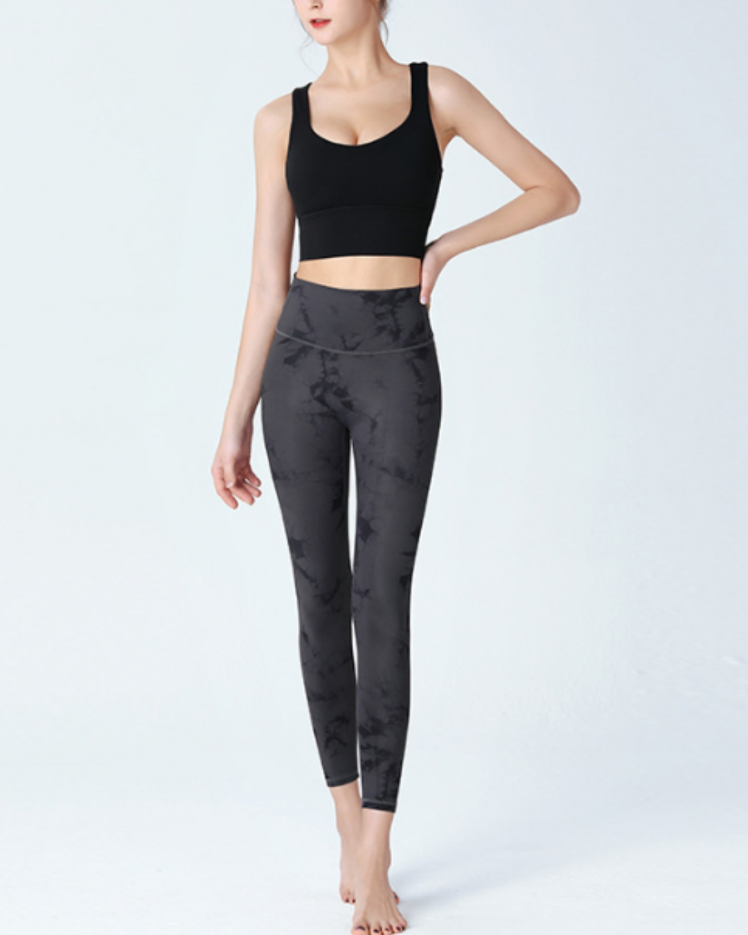 Ungrid 葉柄デザイン ヨガウェアセット Ungrid 葉柄デザイン ヨガウェアセット Ungrid 葉柄デザイン