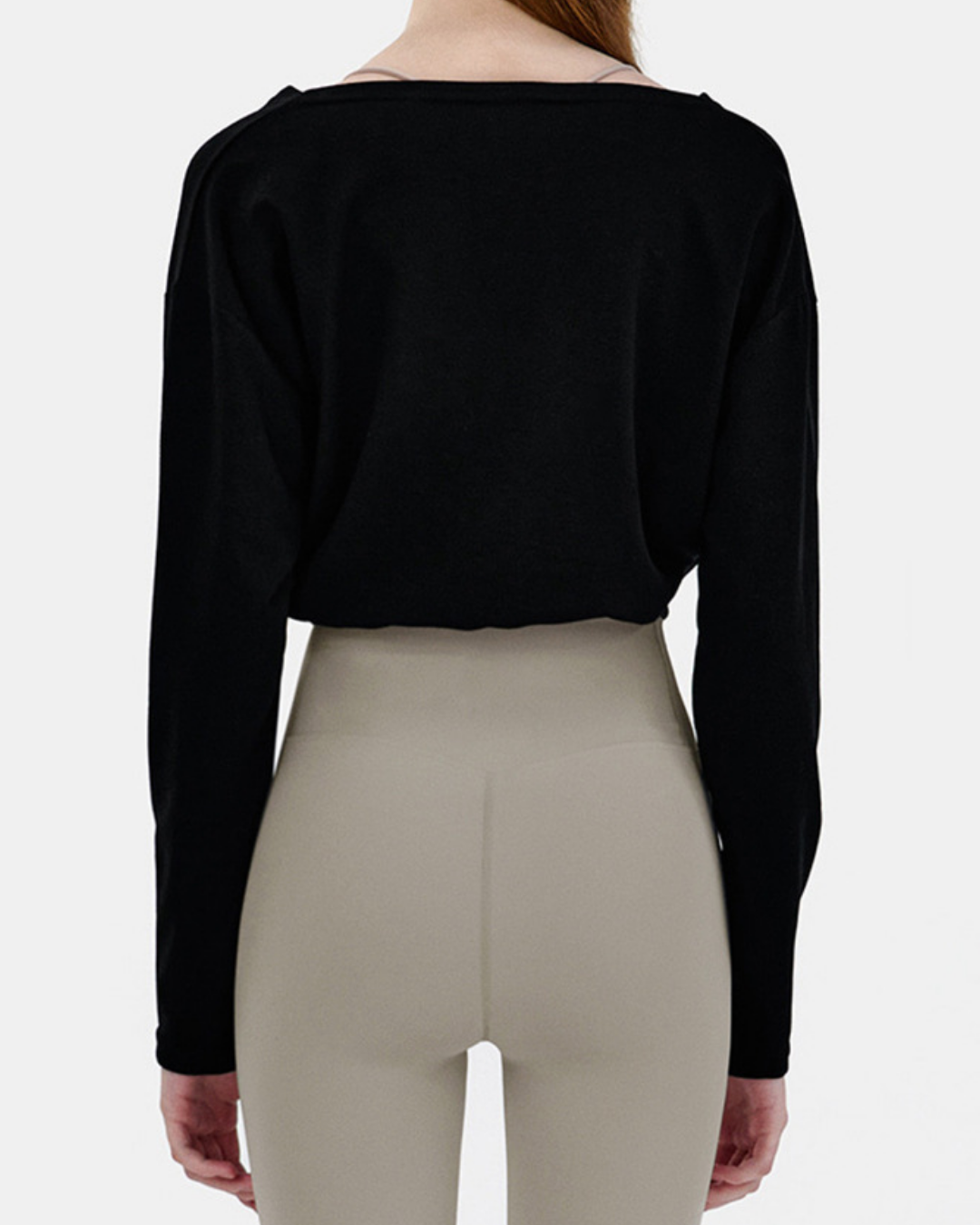 スフルカシュクールVネックロングトップ 3856