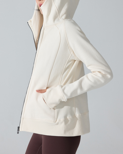 ハイネックサムホールフルジップフーディー 3947