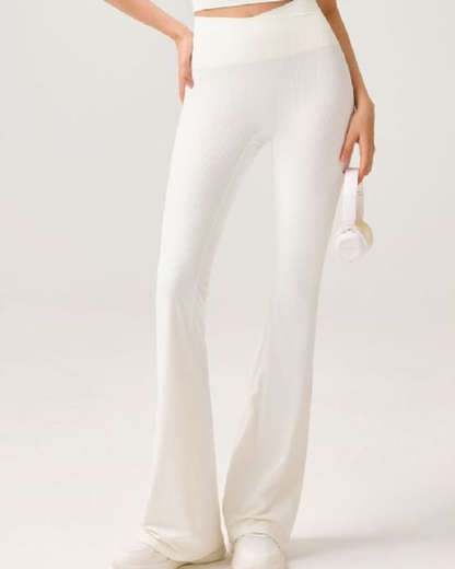 リブフレアパンツ 3879