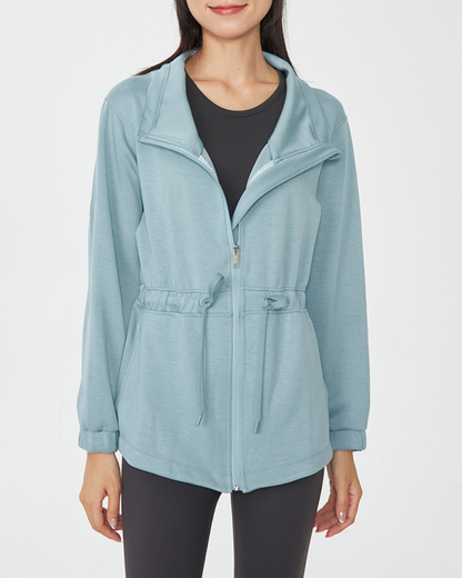 ウエストドロストハイネックジャケット 3929