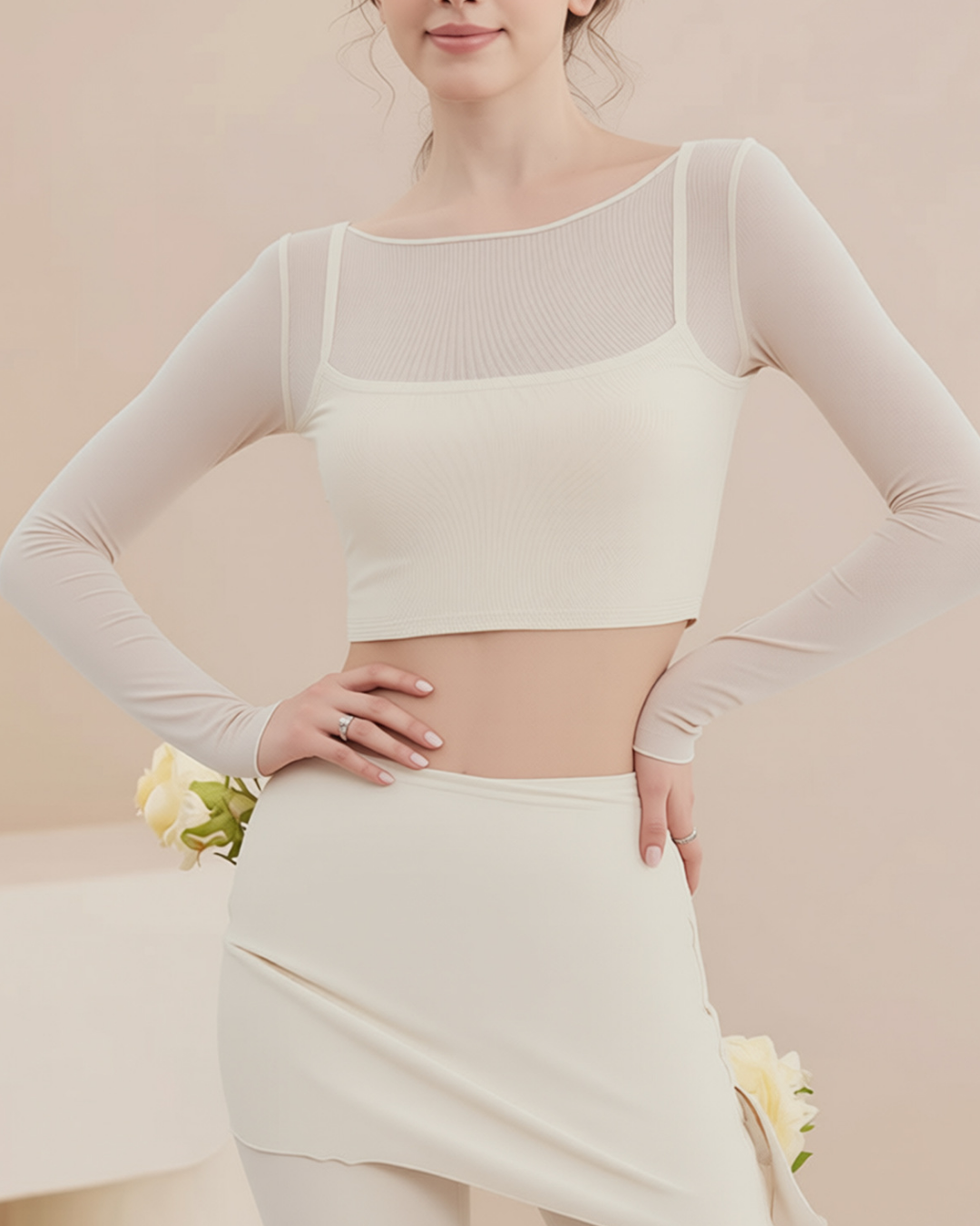 プレーヌフレアヨガセットアップ 3979