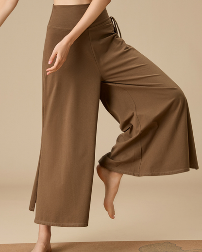 サイドスリットワイドフレアパンツ 3914