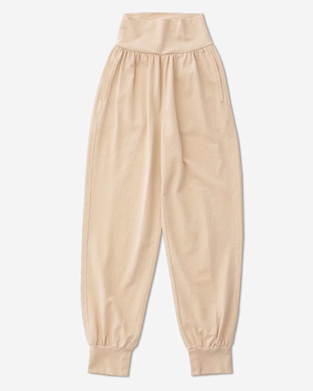 Rib pleated ez yoga pants 2350