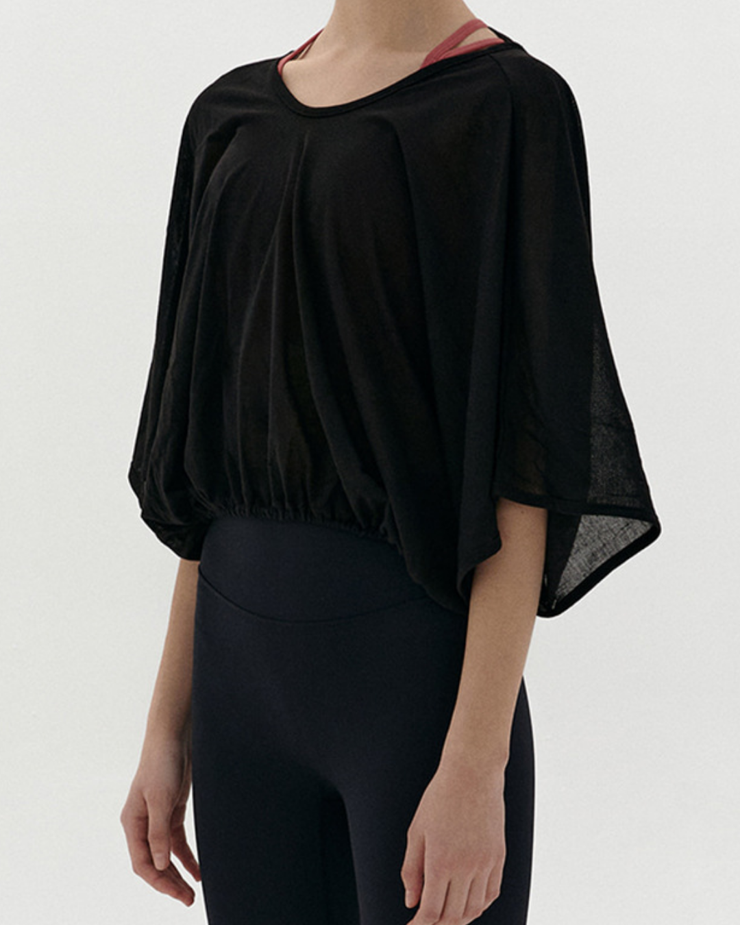 ハーフシアールーズスリーブヨガブラウス 2551