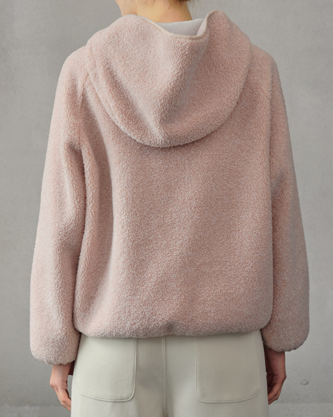 くすみハーフボタンボアヨガジャケット 3942