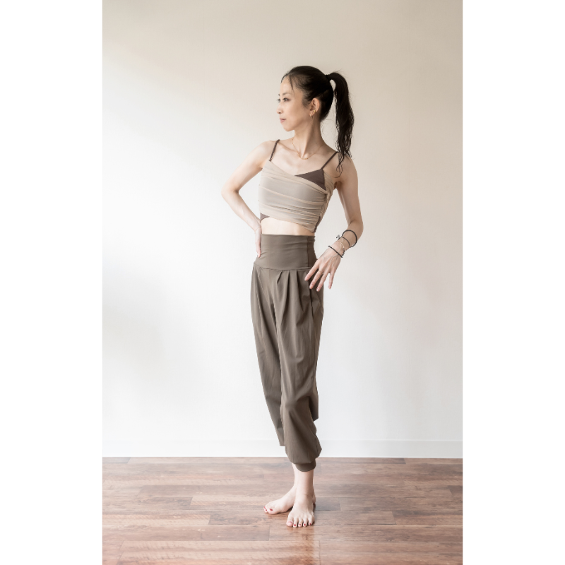 Pleated draped yoga pants 2783