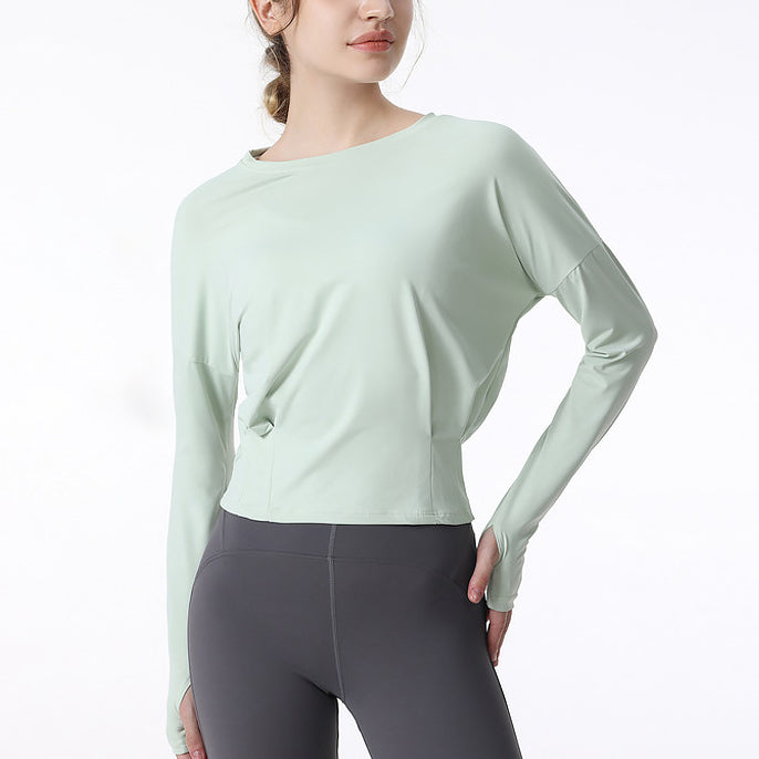 Waist tuck thumbhole cut and sew 2979