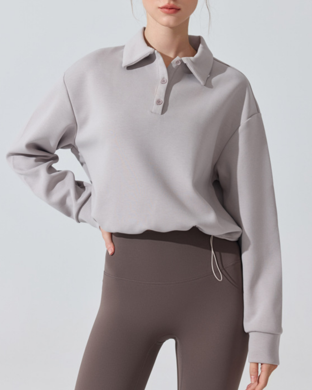 ドロストヘムポロカラースウェット 3951