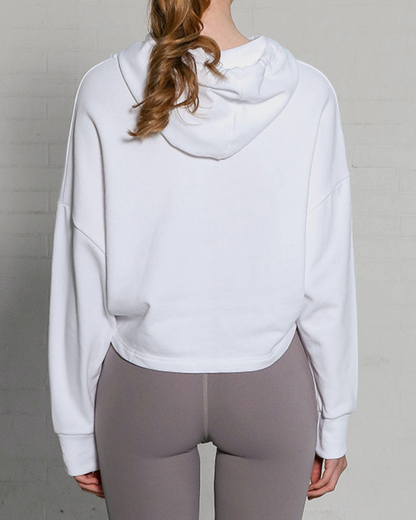 ストレッチリラックスクロップドフーディ 3952