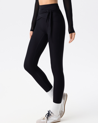 クロスリブハイウエストレギンス 3882