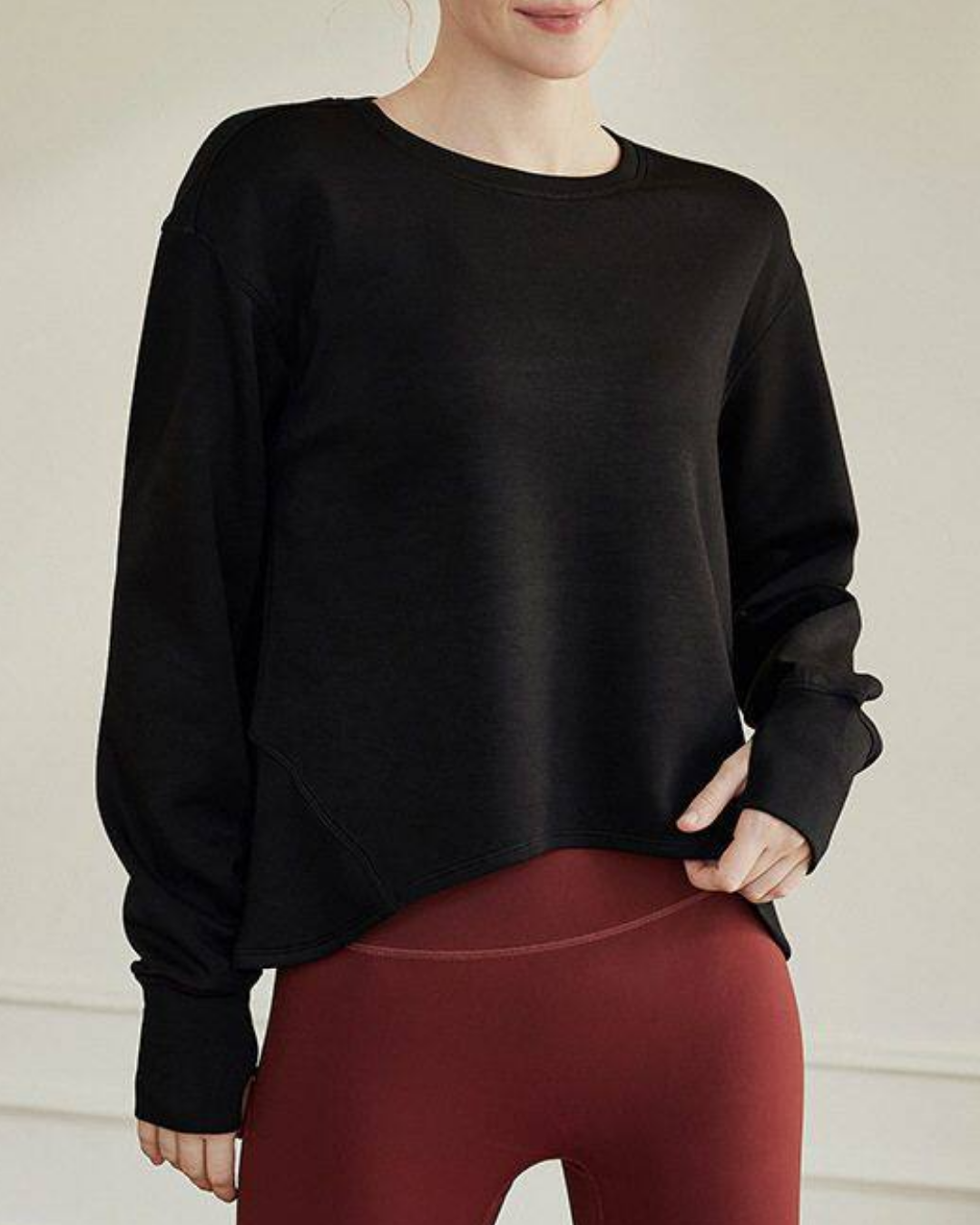 Aラインシルエットベーシックスウェットシャツ 2854