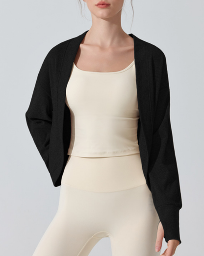 ノーカラーラウンドカットカーディガン 3917