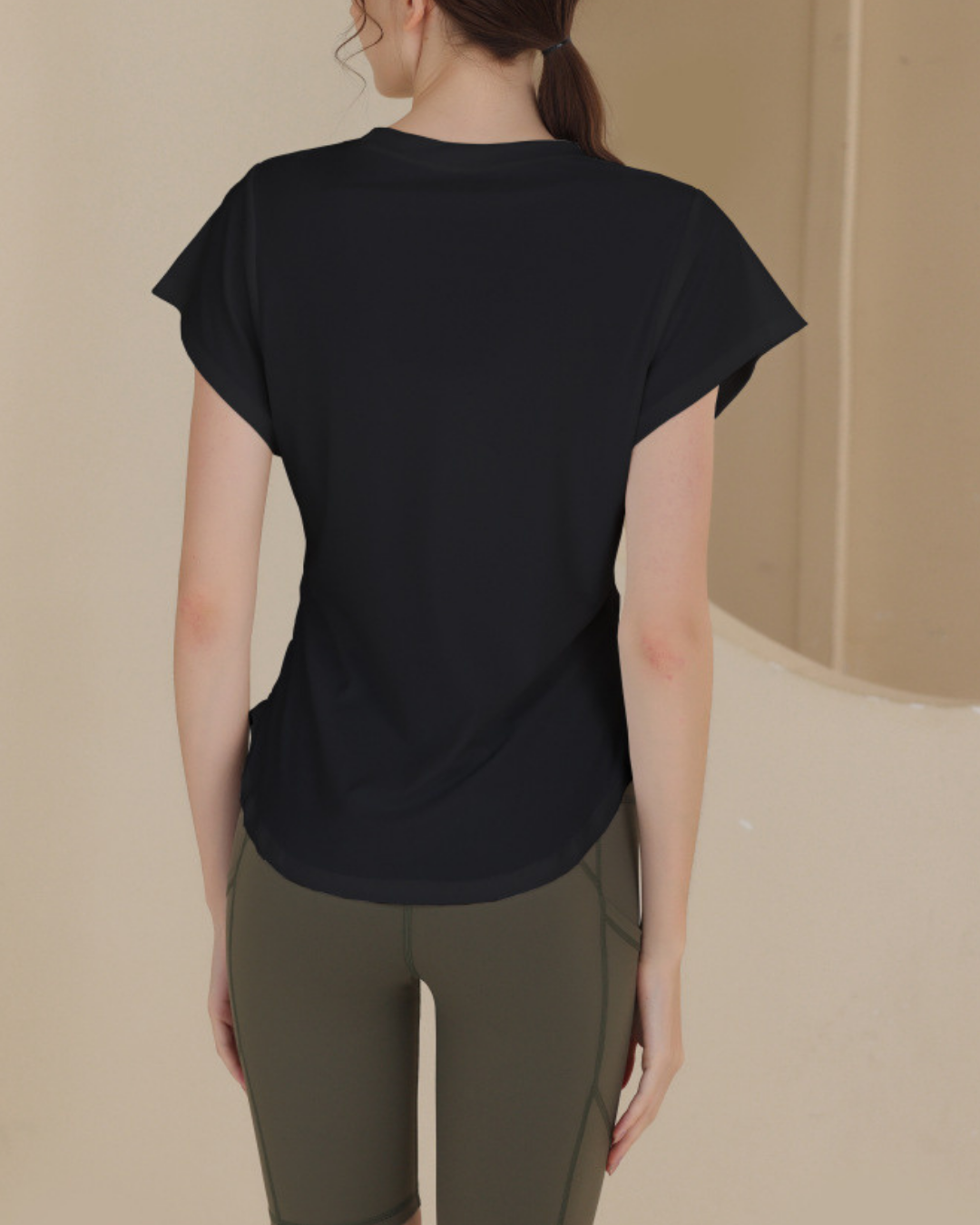 Waist squeeze French sleeve T 2517