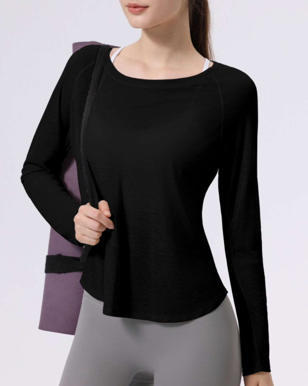 サイドギャザーバックオープンシアーカットソー 3956