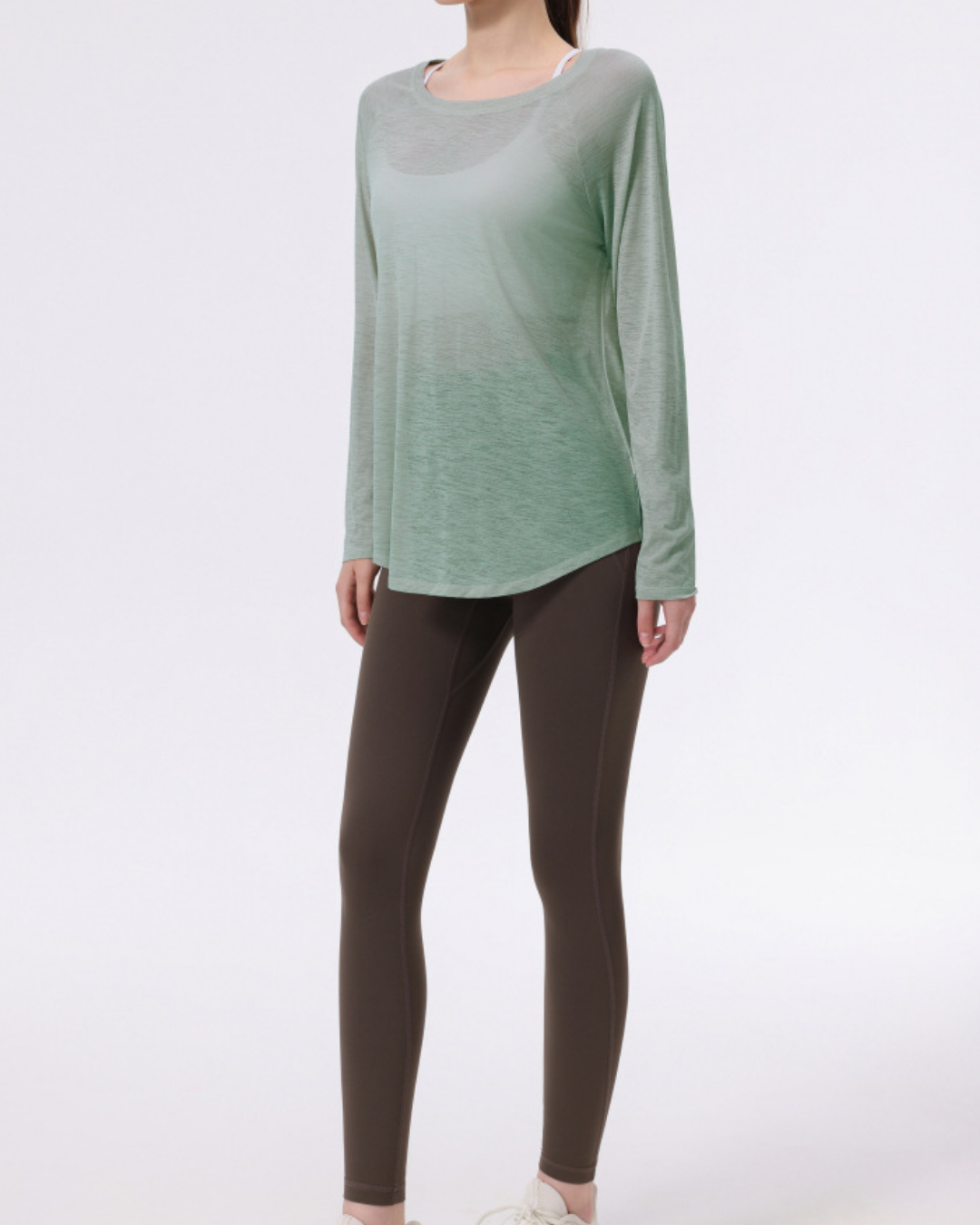 バックシャンエアリーシアーカットソー 3954