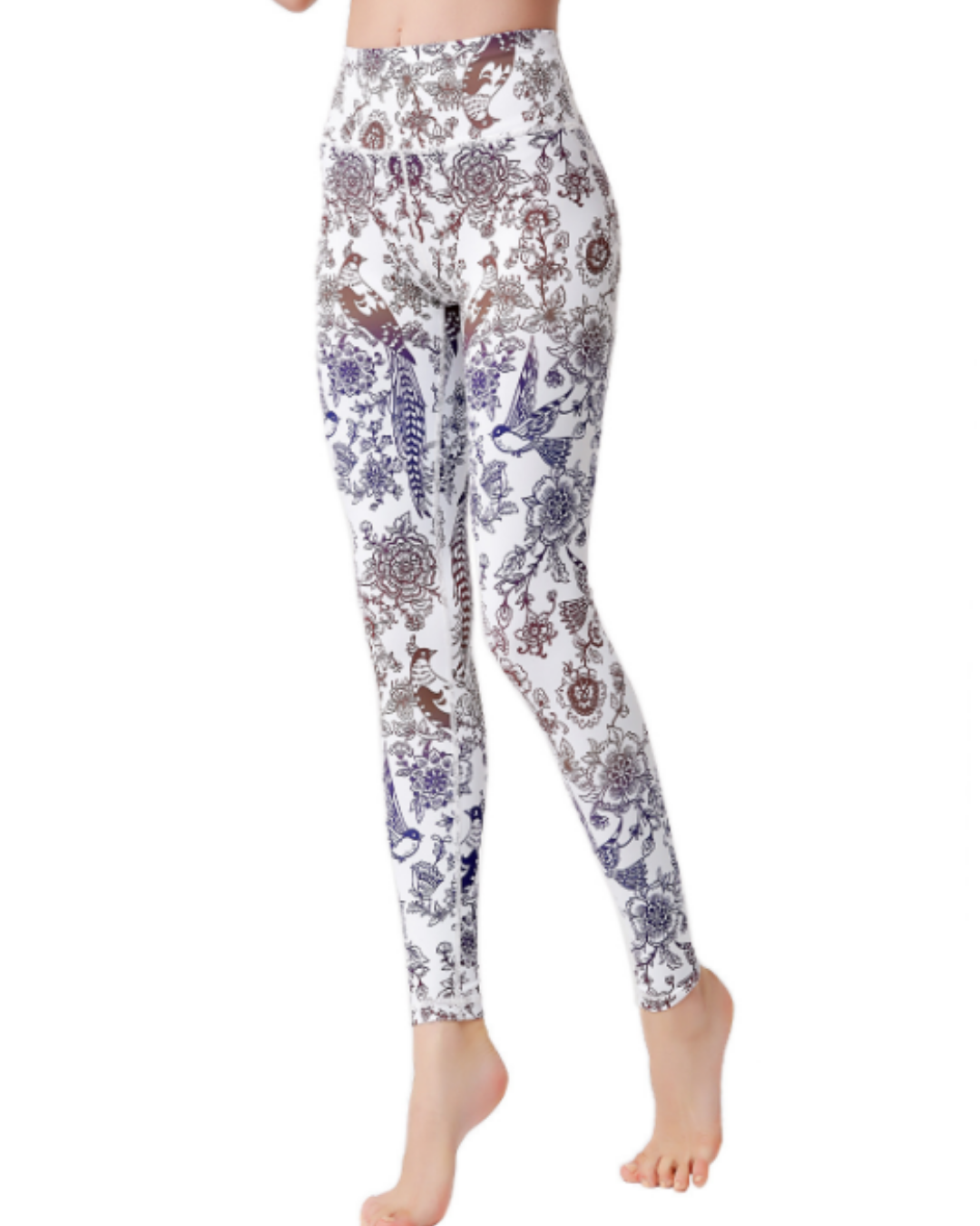 シルバーモノトーンヨガレギンス 2112