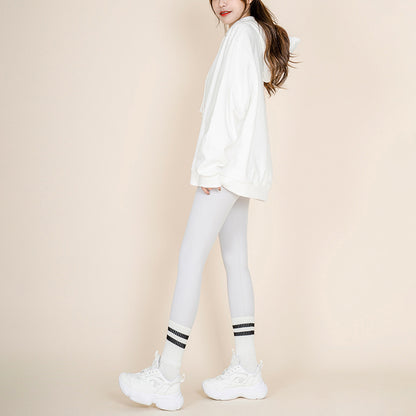 Dull color loose silhouette hoodie 2949