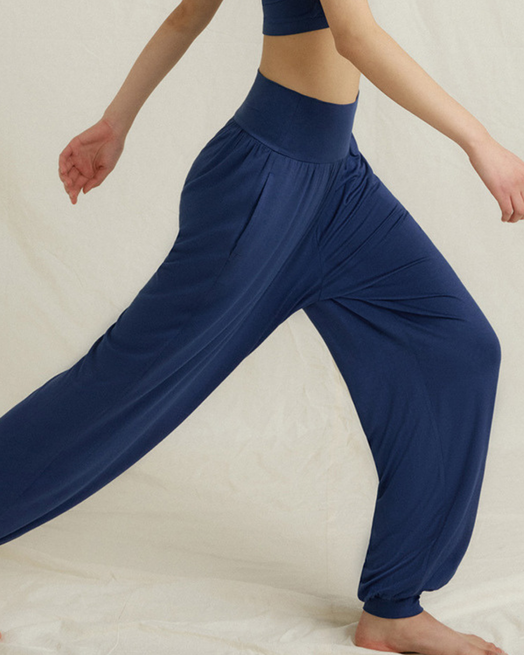 ニュアンスカラーリラックスアラジンパンツ 3966