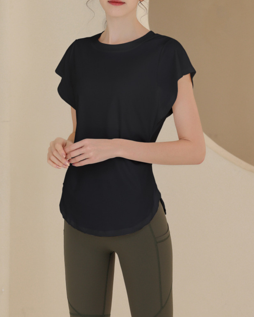 Waist squeeze French sleeve T 2517