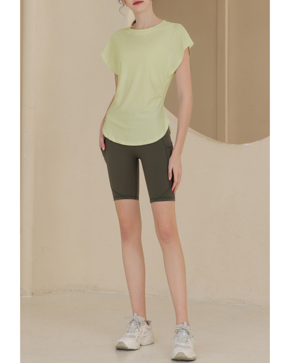 Waist squeeze French sleeve T 2517